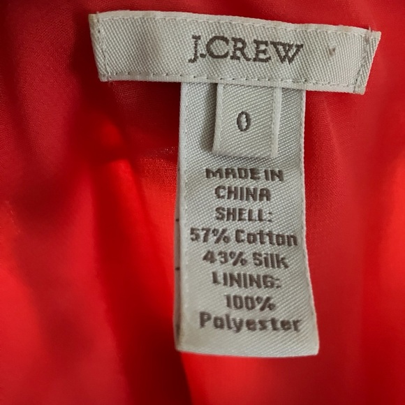 J. Crew silk/cotton top, sz 0 - Picture 4 of 4